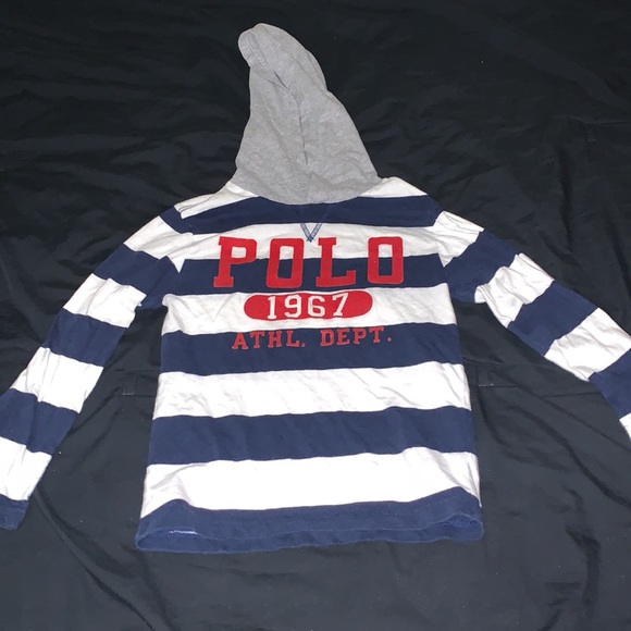 Polo Hoodie Long sleeve Shirt - Picture 1 of 7